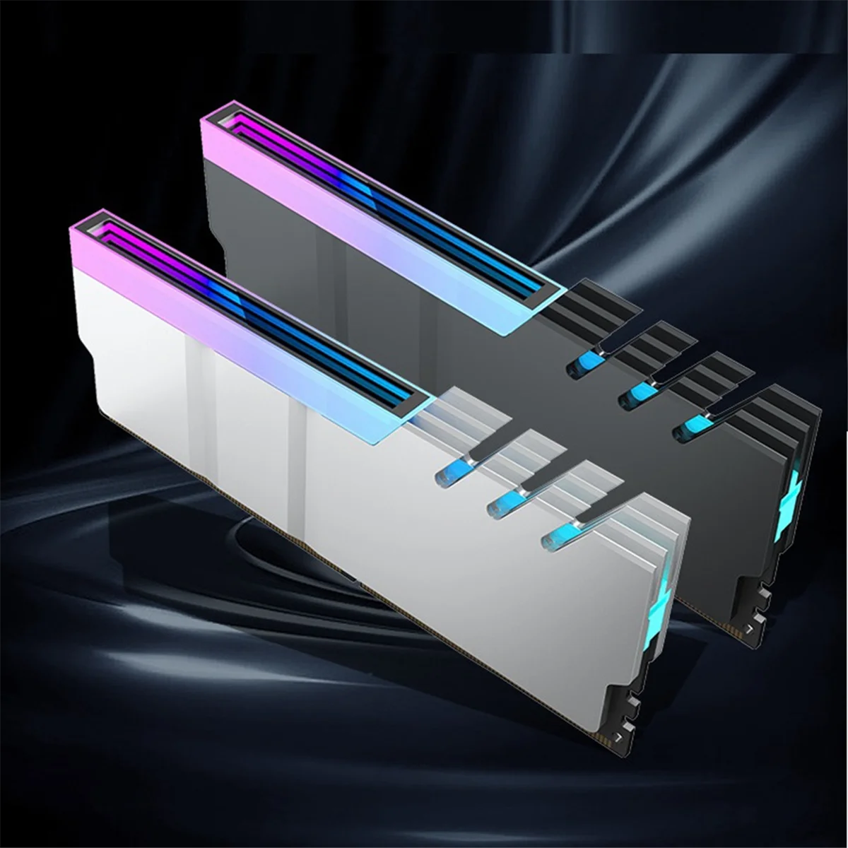 ATP-Computer DDR4 DDR5 5V ARGB Sync Memory Radiator PC RGB Colorful RAM Heatsink Cooler Cooling Shim Armor Silver White