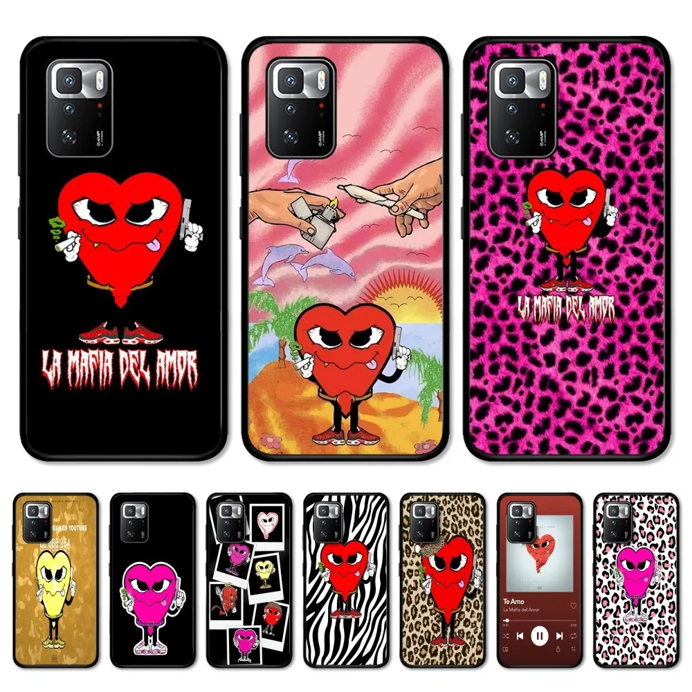 Love Mafia L-La M-Mafia D-Del A-Amor Phone Case For Redmi 5 6 7 8 9 10 plus pro 6 7 8 9 A GO K20 K30 K40 pro plus F3 Fundas