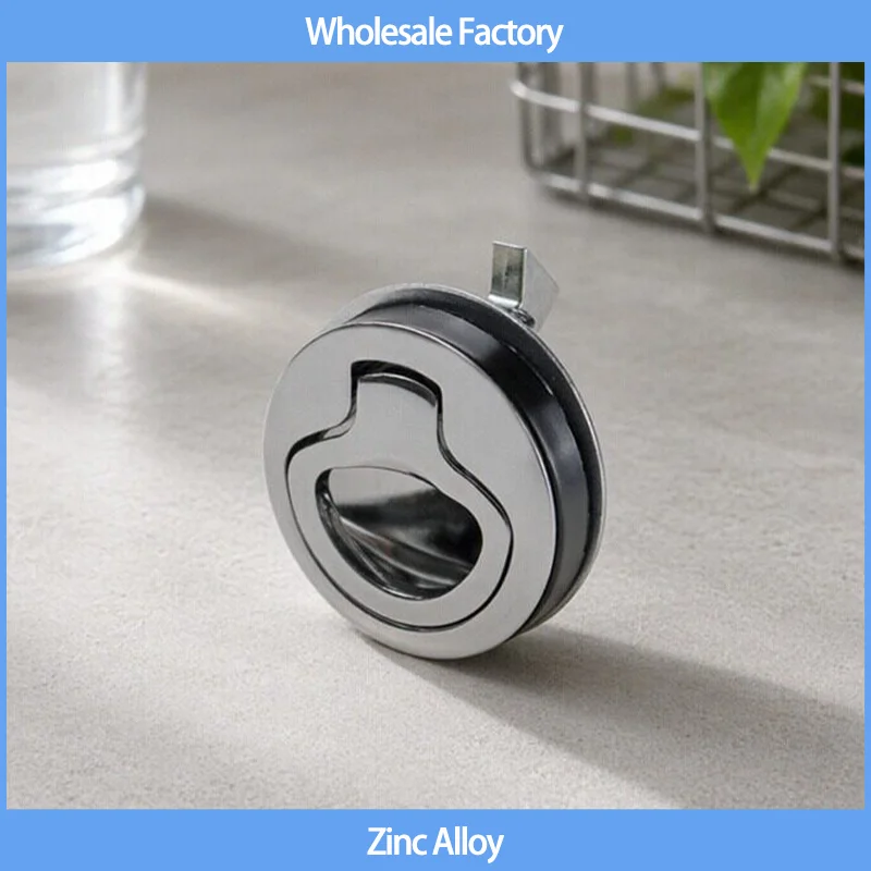 3pcs Zinc Alloy Or Stainless Steel Concealed Handle With Internal And External Push Embedded Trailer Tent Panel Industrial Lock