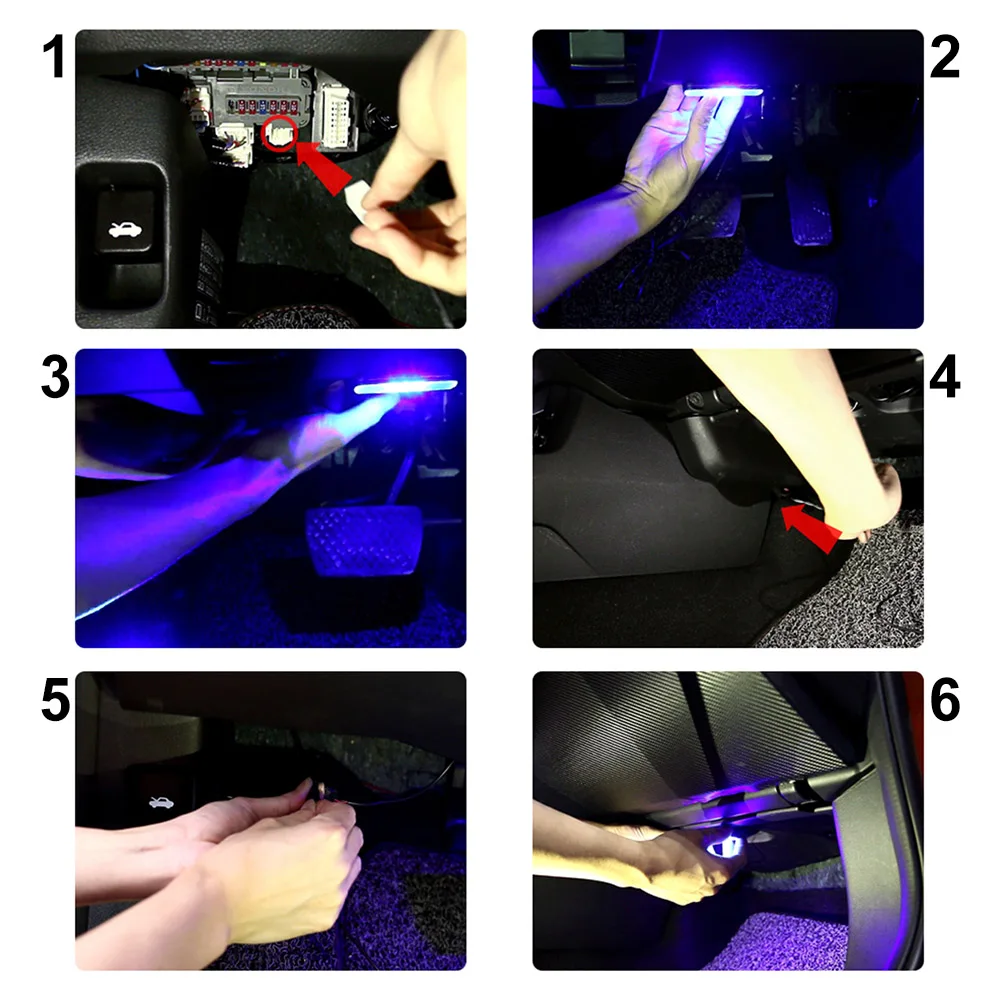 Luces ambientales interiores LED para coche, 2 uds., para Honda 10th Civic 2016 2017 2018 2019 2020 2021