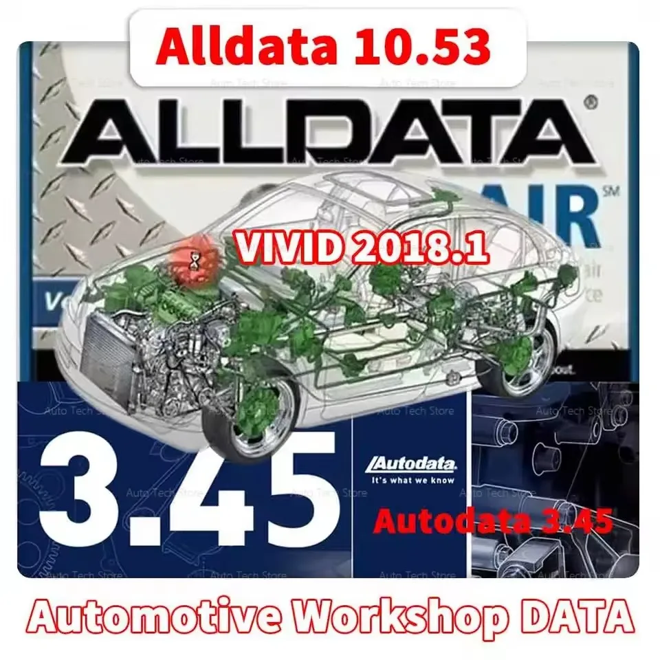 

Autodata 3.45 + alldata 10.53 software + Vivid 2018.1 (Atris-Technik) in Automotive Workshop DATA Auto Repair Software
