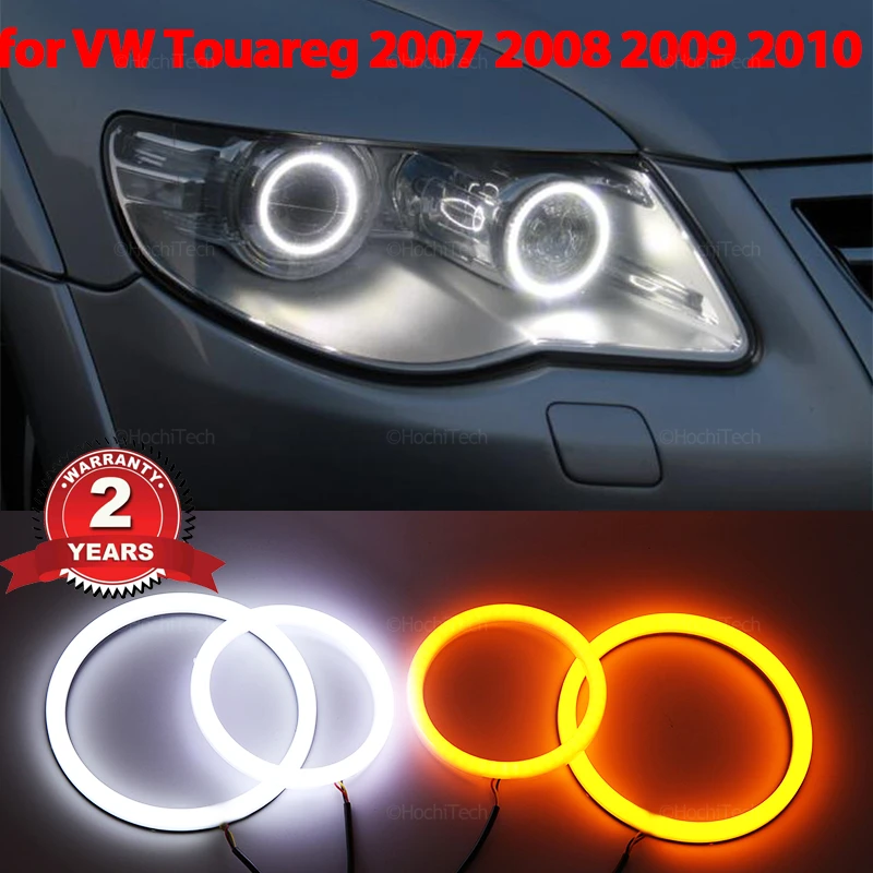 

Cotton LED Angel Eyes Kit Halo Ring Headlight For Volkswagen VW Touareg 2007-2010 Ultra Bright Refit Day Light turn signal light