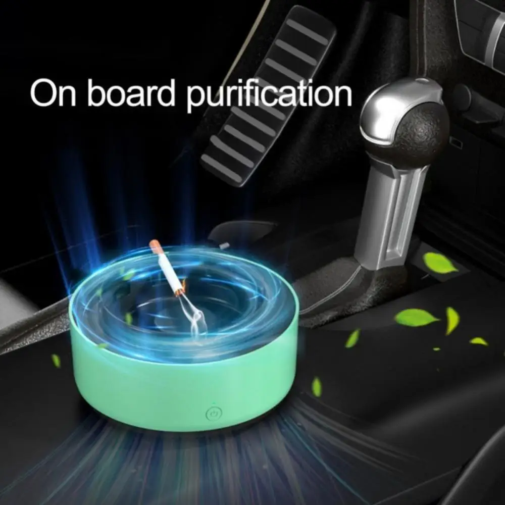 Car Air Purifier Ashtray Anti-smoke Self Extinguishing Ashtray Anti-odor Smokeless Ashtray Tray Car Smoking Accessories