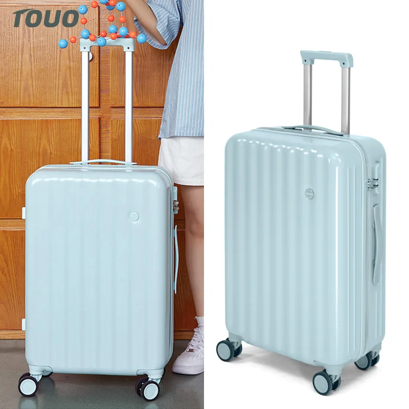 Легкий твердый чемодан Spinner с замком TSA, расширяемый устойчивый к царапинам дорожный чемодан 20, 24 дюйма, унисекс Maletas De Viaje