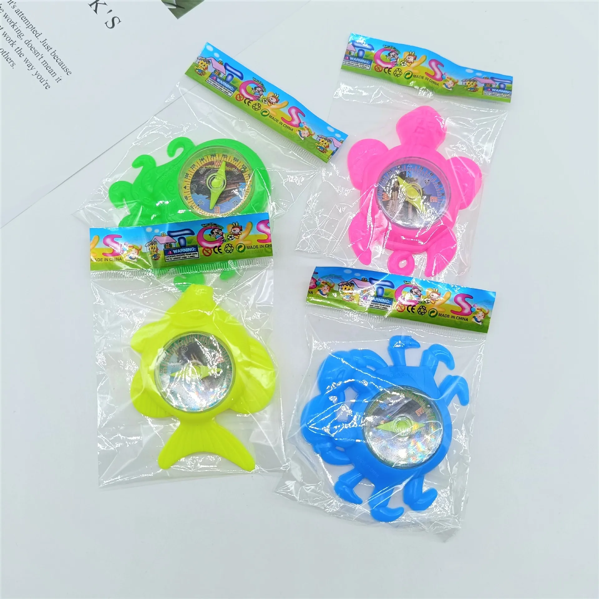 

Cartoon Marine Animal Compass Toy Kindergarten Kids Puzzle Early Education Science Experiment with Compass Kawaii Gift