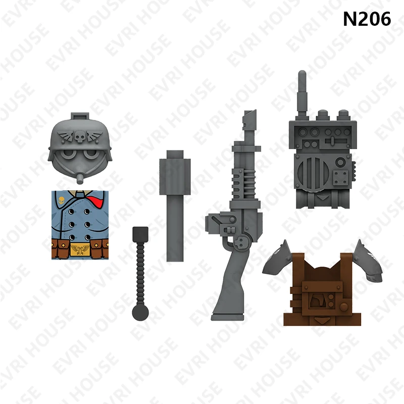 Mini Action Figures Bricks Psyker Sergeant Pyro Building Blocks Anime Movies Toys for Children