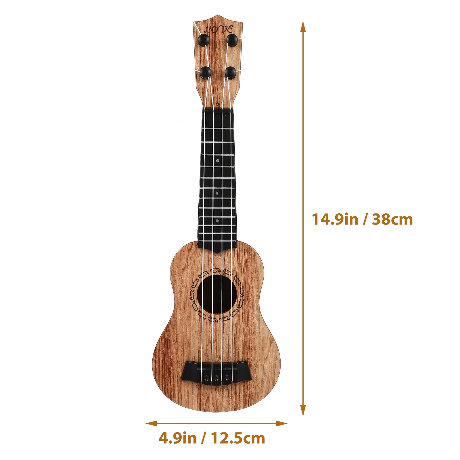 Ukelele de juguete para niños, instrumentos musicales de guitarra, ukeleles de madera para principiantes, servicio de diseño portátil seguro