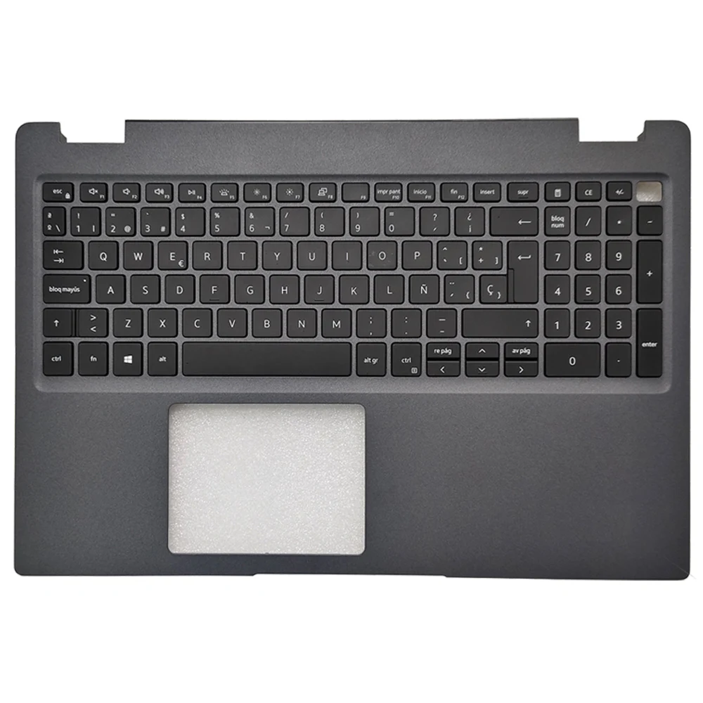 Imagem -02 - Capa para Teclado Portátil Dell Latitude 3510 Espanhol Eua Reino Unido Russo Latim Palmrest Novo