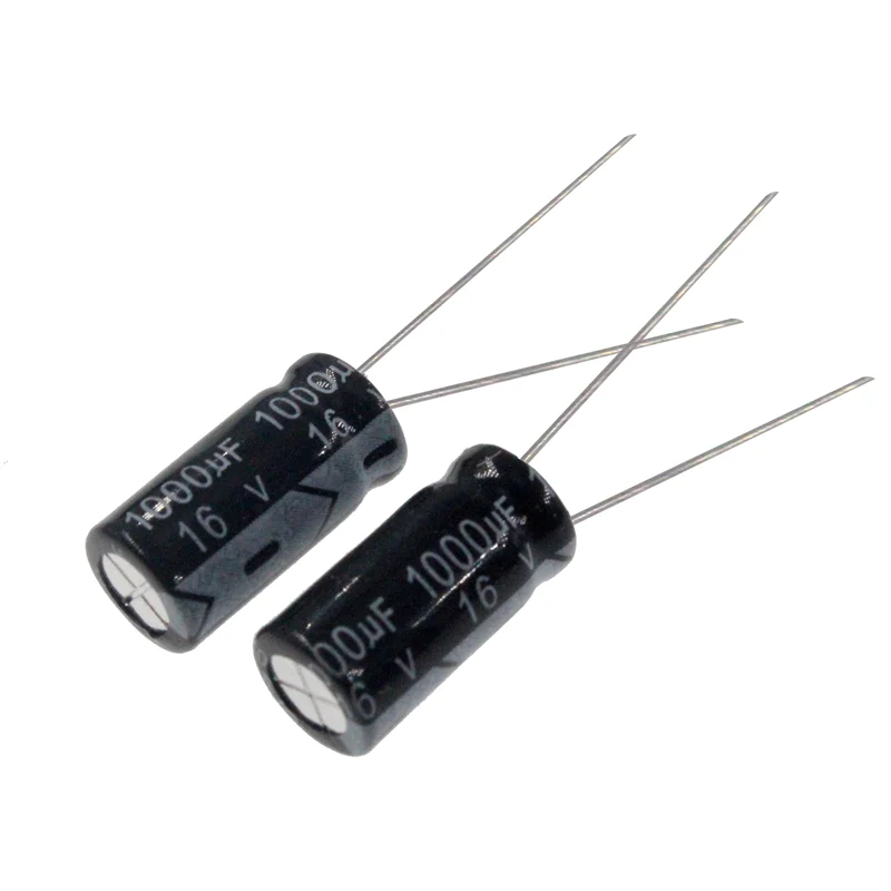 Imagem -03 - Capacitor Eletrolítico de Alumínio Radial 50 Pcs 1000uf 16v 1000mfd 16volt 8*12 mm 1000mf16v 16v1000mf 16v1000uf 1000uf16v