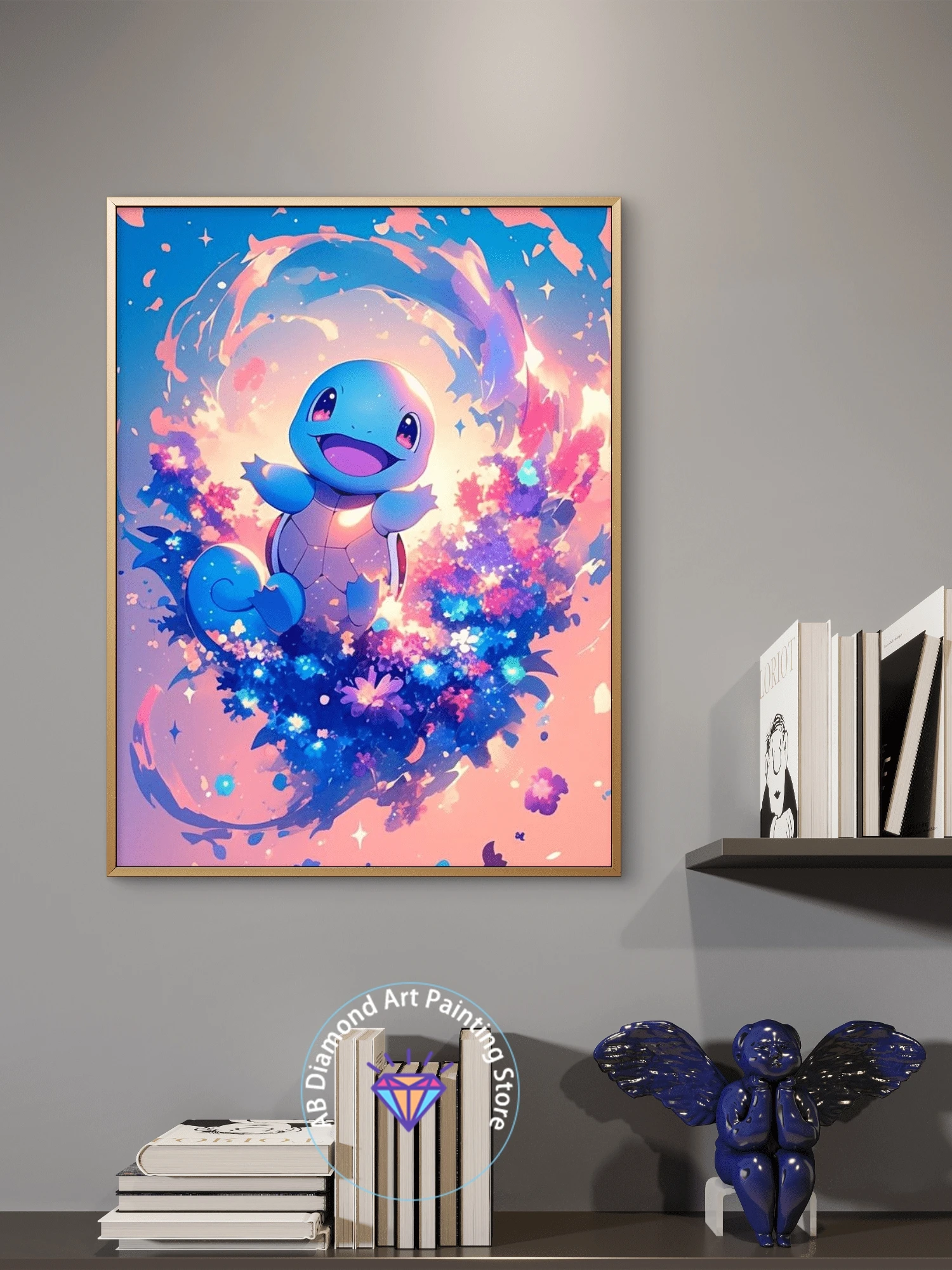 1pc frameless New Charizard Pikachu Eevee Mewtwo 5D DIY AB Diamond Painting Kits Stitch Handmade Art Gift Crafts Home Decor Chil