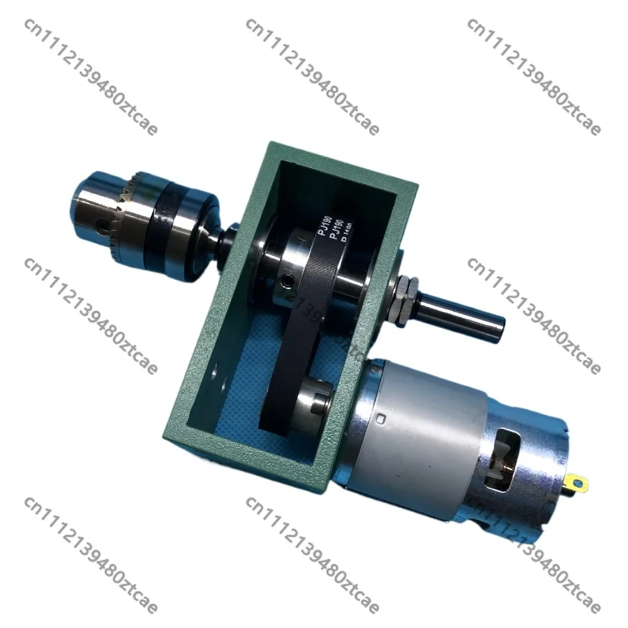 High Precision 0.02mm Drill Chuck Spindle, 2:1 Belt Reduction DIY Bench Drill,775 Motor Mini Desktop Drilling Machine Power Part