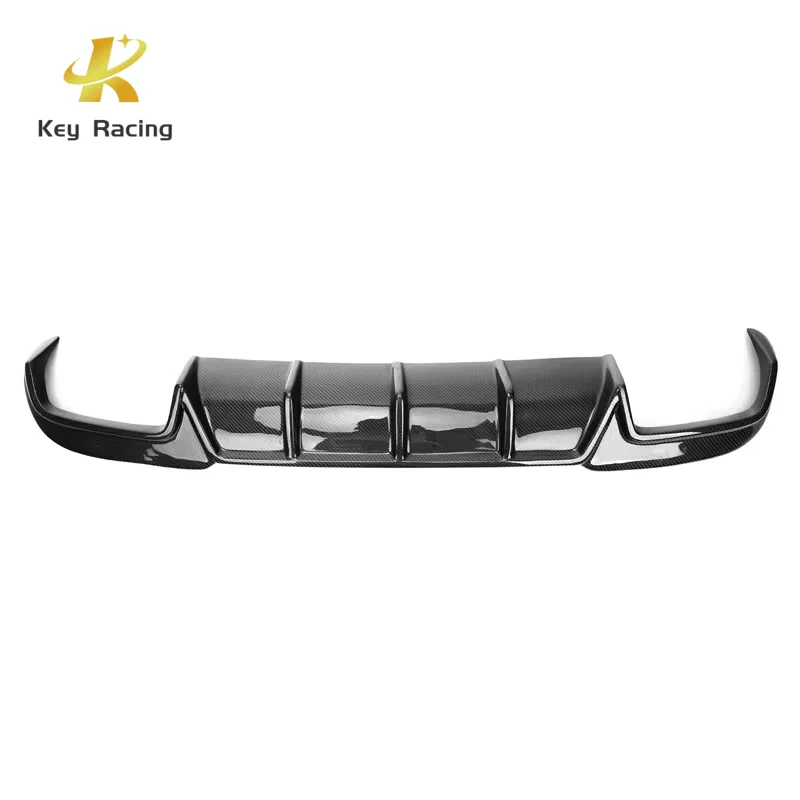 E63 W212 Accessoires Extérieur Auto Carbon Fiber BS Style Rear Bumper Diffuser With Exhaust For Mercedes-Benz E Class W212