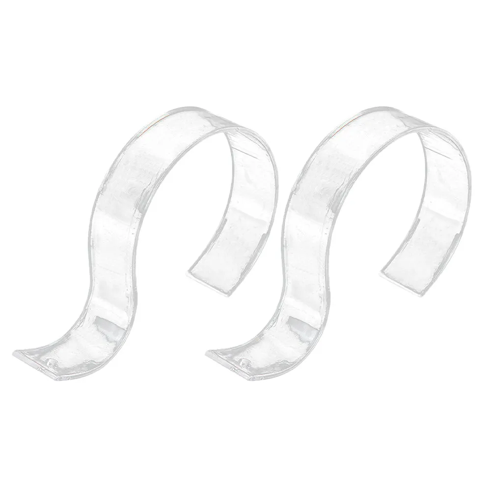 2Pcs S-Shaped Belt Organizer Display Holder Clear Acrylic Rack Stand for Closet Retail Storage Display Holder for Belt
