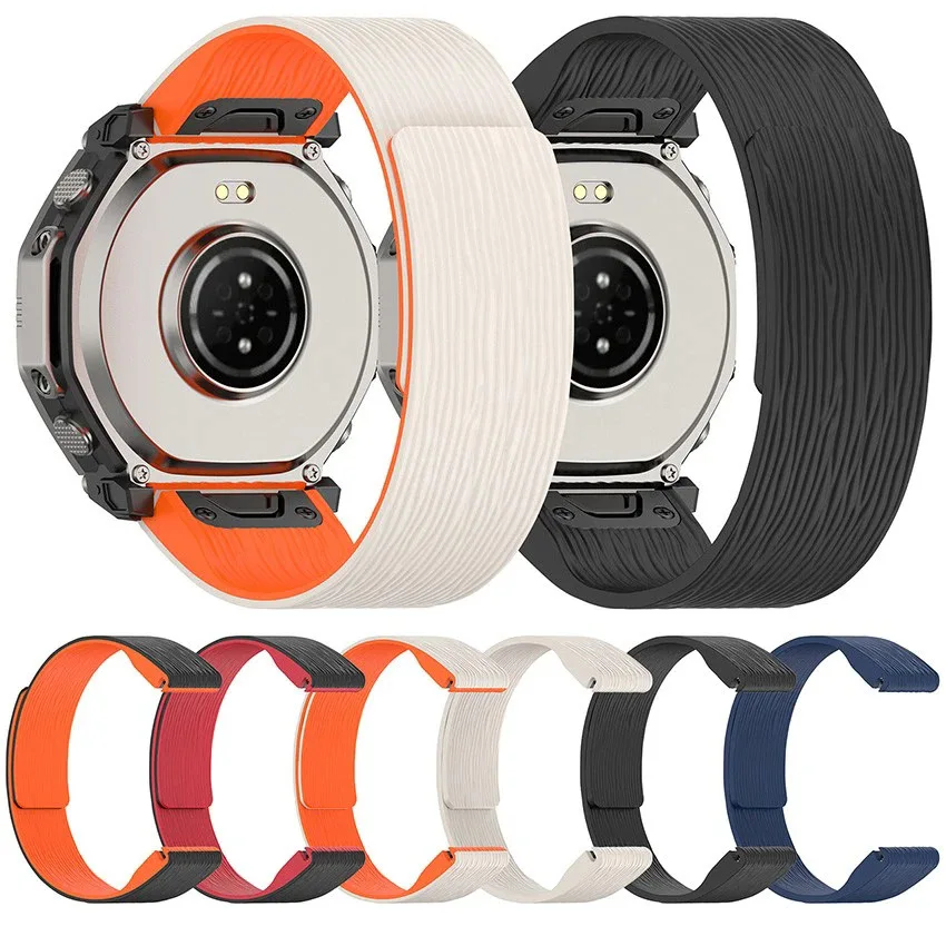 26MM Quick Fit Magnetic Silicone Strap for Amazfit T-rex Ultra 2 Sport Watch Band for Garmin Watch Fenix 8/8Pro 51mm Tactix 7/8 view 5