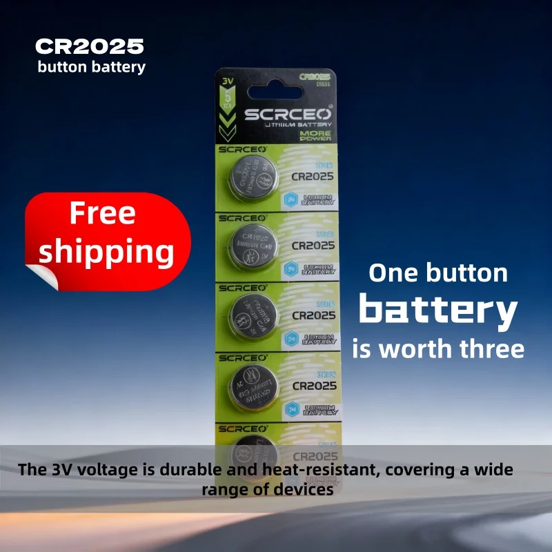 

The Lithium 3V Button Battery CR2025 Is Suitable for A Variety of Devices, with A Full Capacity of 140mAh and Is Durable