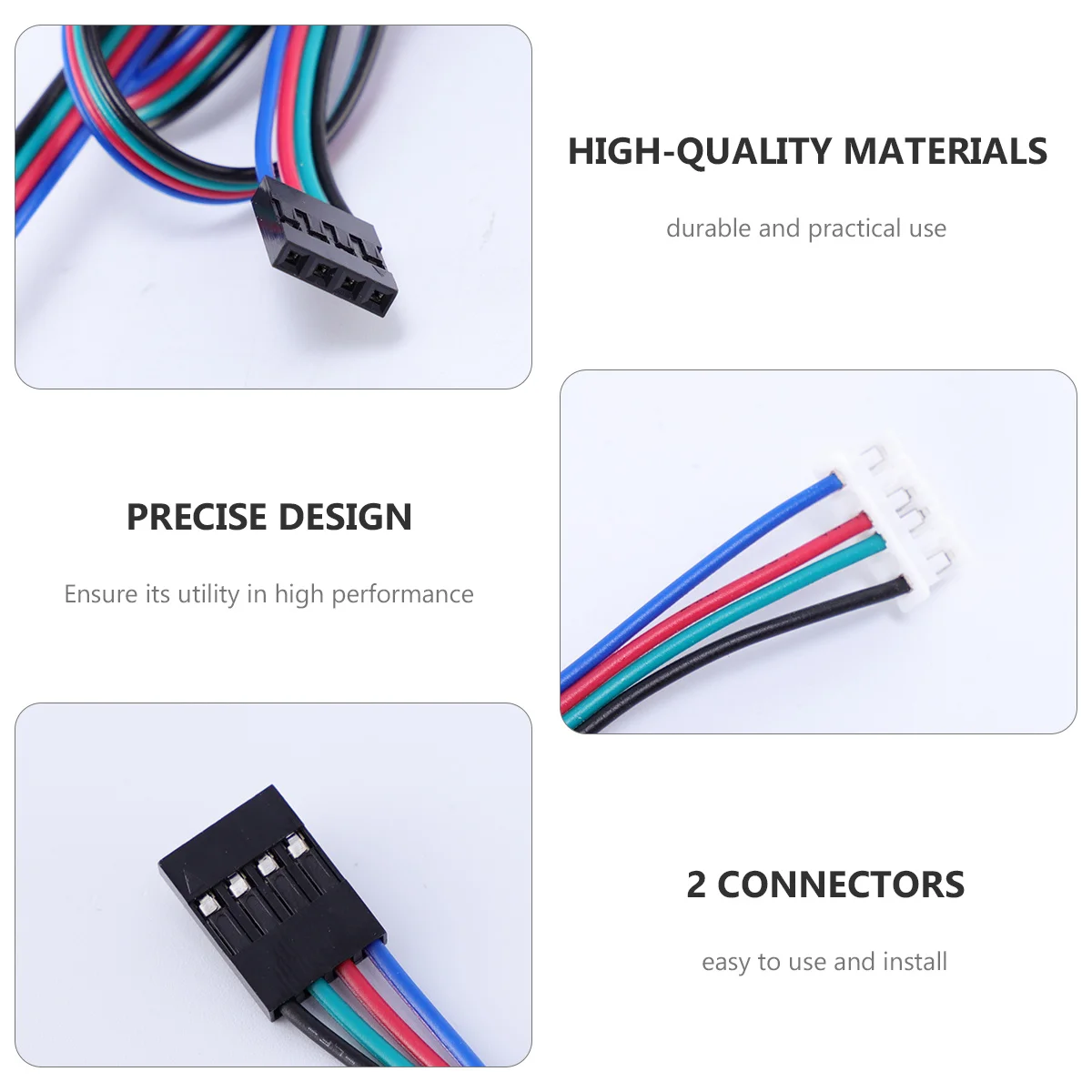 

5 pcs Stepper Motor Cable 1M -6Pin Copper Core Durable 3D Printer Parts For 3D Printer Parts Bipolar Terminal Wire