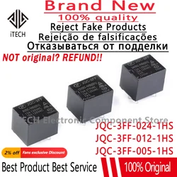 10PCS/Lot JQC-3FF-024-1HS JQC-3FF-012-1HS JQC-3FF-005-1HS DIP-4 New Original Low-power Relay JQC-3FF 24VDC 12VDC 5VDC