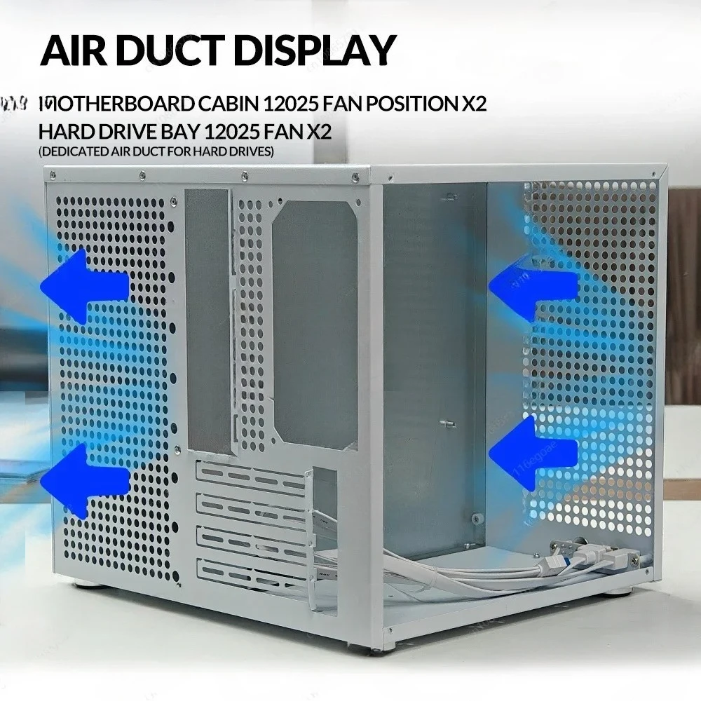 

ATX-voeding, Sagittarius 8-bay NAS-torenbehuizing met объединительная плата, MATX, PCIe-uitbreiding op volledige, optimaal voor