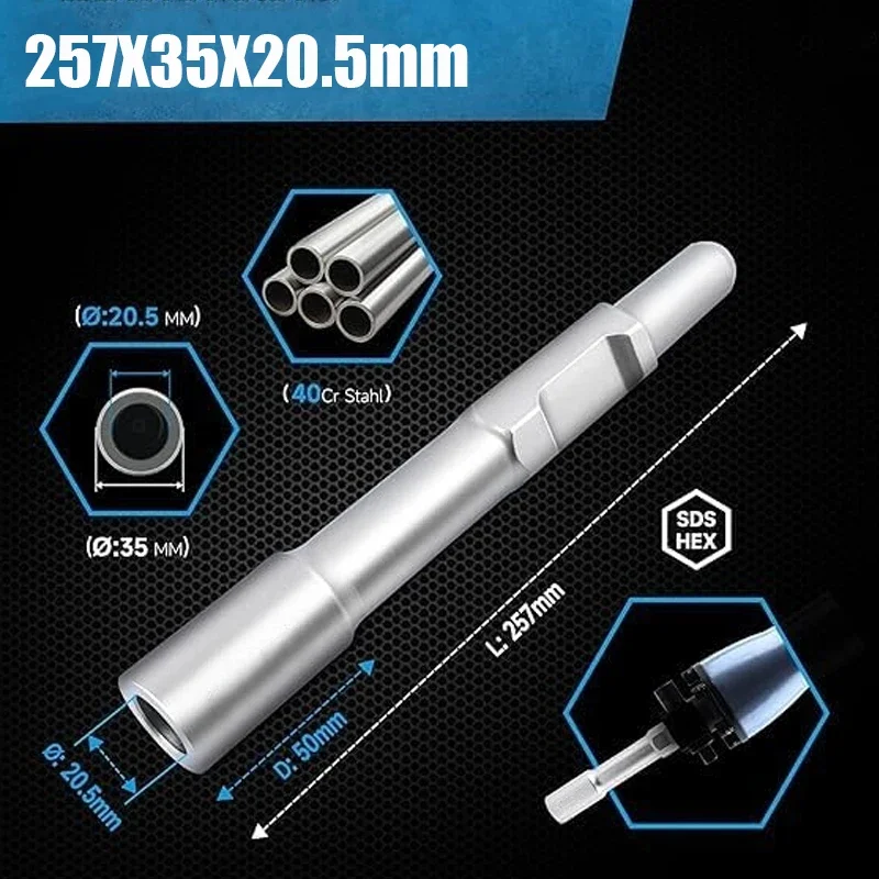 65A Hex Professional Ground Nail Driver for Inserting Driving Hammer Model 30*257*35*20.5 for Construction And Engineering Tools