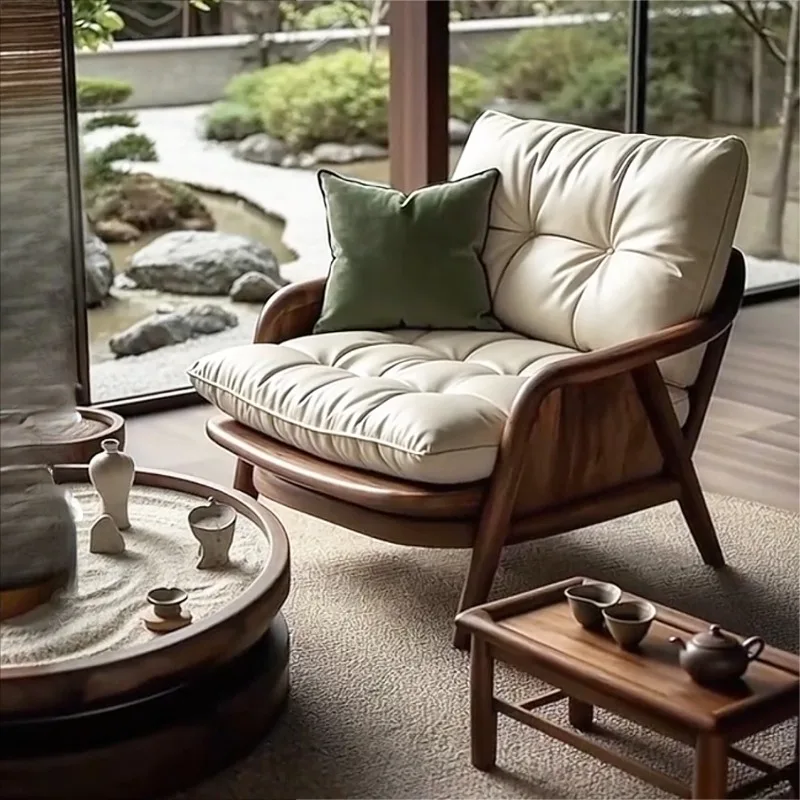 

Небольшая квартира Североамериканский диван из массива дерева черного ореха Современный простой диван для одной приема