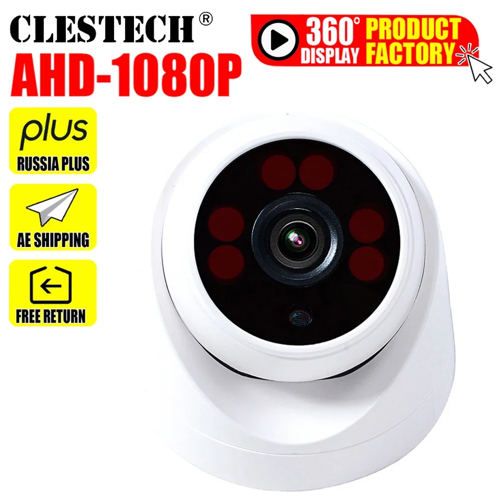 

Mini AHD CCTV Camera Dome 1920*1080P 720P 2MP XVI 4in1 Digital All FULL HD High Definition indoor Security Surveillan For Home