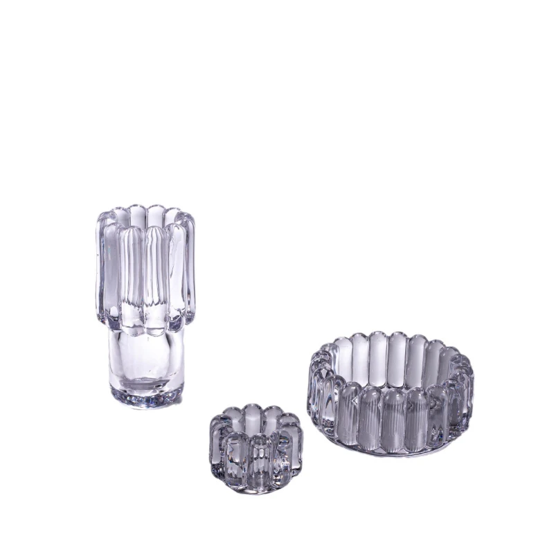 

Modern light luxury glass vase, creative art flower ornament insert dried flower hydroponic dining table ornament wholesale