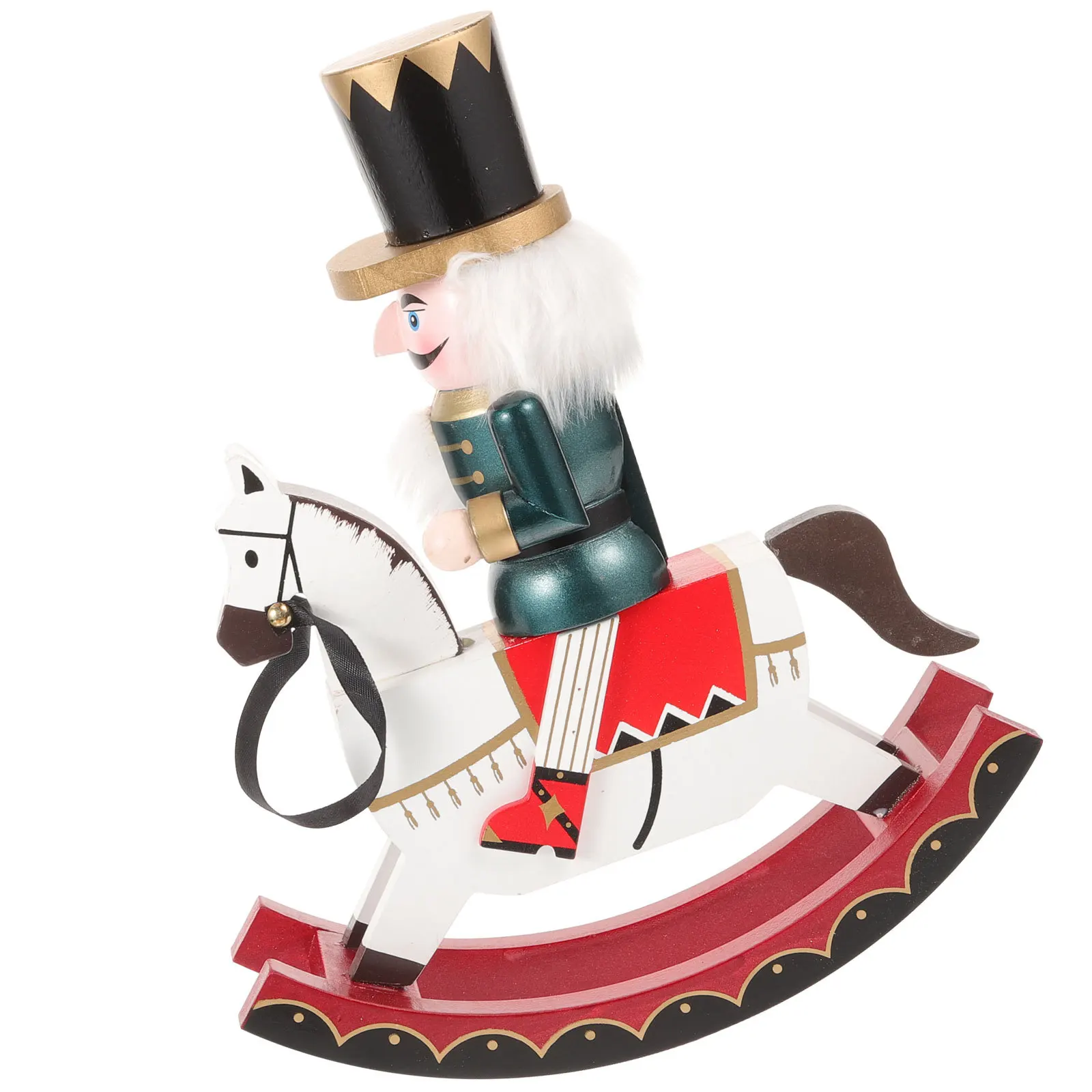

Wooden Christmas Nutcracker Soldier Compact Desktop Puppet Traditional Nutcracker Xmas Home Decoration Christmas Decorations