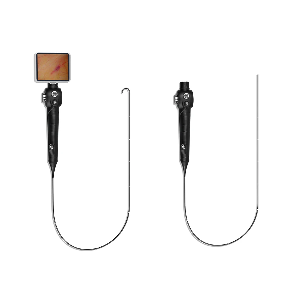 Reusable flexible endoscope camera with 3.5 inch screen for laryngoscopy