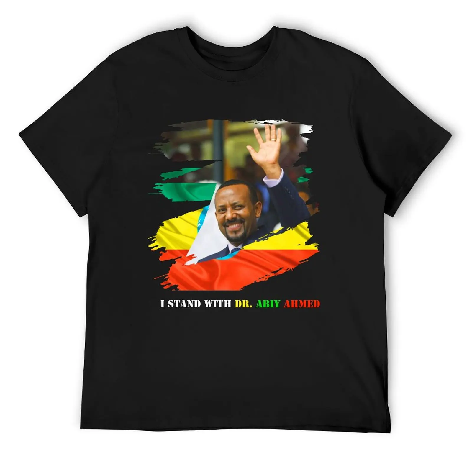 

Ethiopia DR. Abiy Ahmed T-Shirt tops customs design your own mens designer clothes