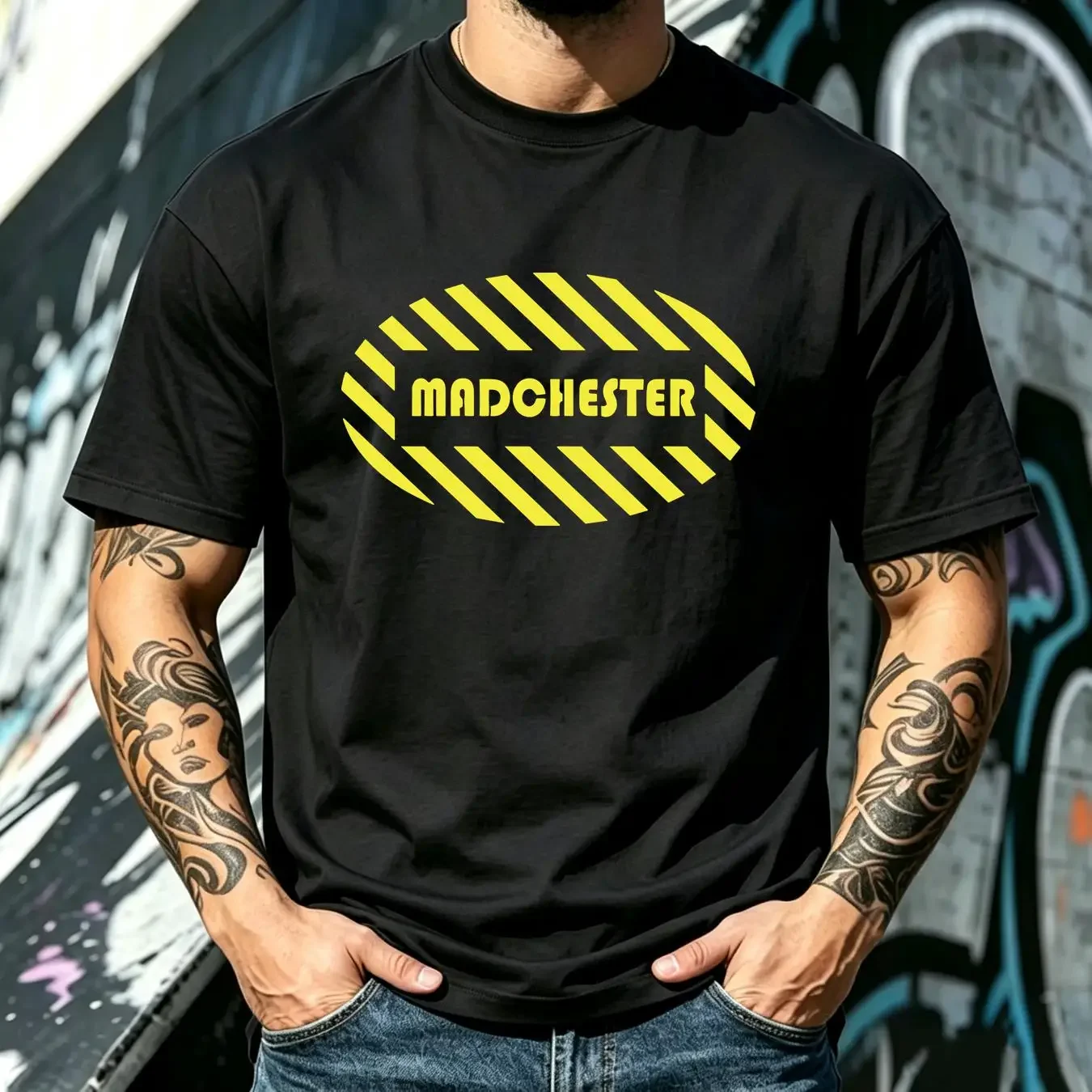 washed T Shirt Madchester Stone Roses Happy Mondays Factory Records Sizes S XXXL long or short sleeves vintage Washed Stylish