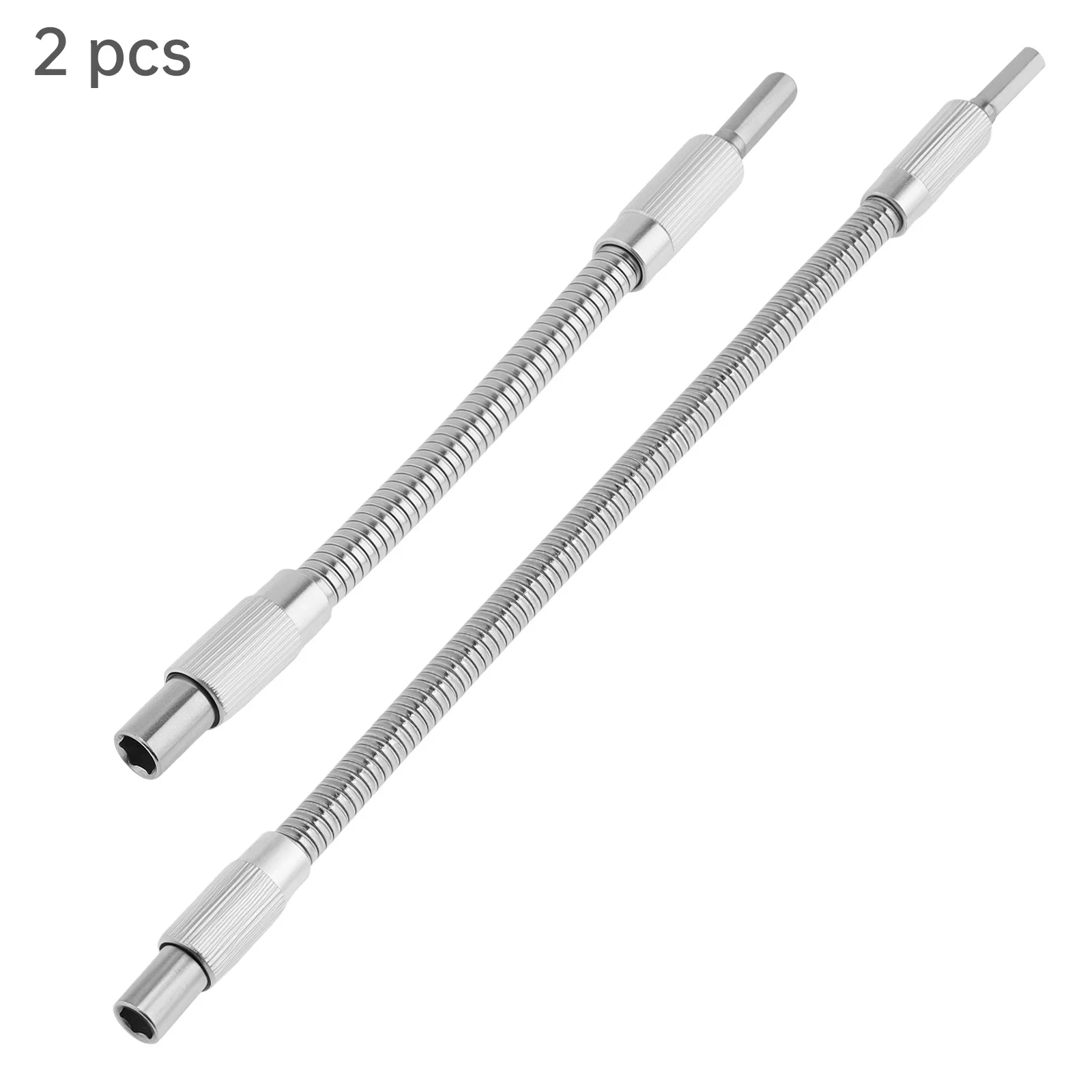 

2pcs Screwdriver Drill Bit Extension Bar 1/4 inch Hex Shank 360 Degrees Rotating Flexible Drill Bit Holder Connecting Rod