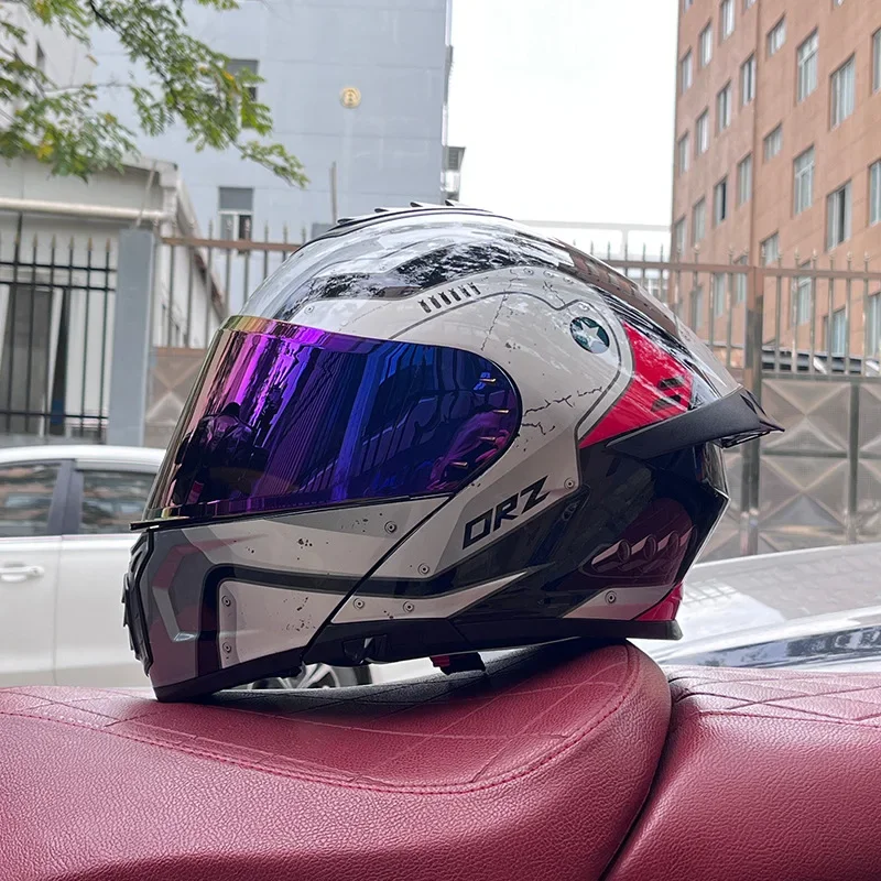 Electric Vehicle Helmet Facelift Helmet Binocular Mirror Tail  Semi Full Coverage  Personality Four Seasons Bluetooth Capacete