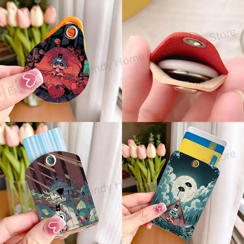 Game C-Cult of the L-Lamb Card Holder Keychain Key Air Tag Ring Door Lock Access Protective Case For Security Gift
