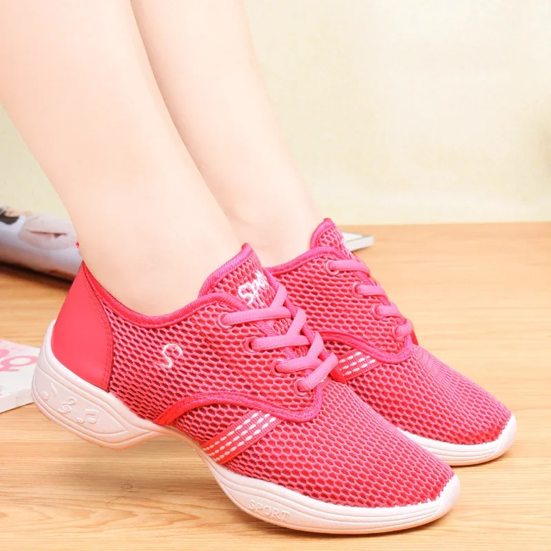 Light Breathable Women\'s Sneakers Dancing Shoes Soft Outsole Designer Shoes For Woman Jazz Dance Shoes Gym Trainer Zapatos Mujer