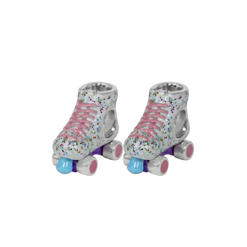 2021 New Colorful Zircon Bicycle Dumbbell Roller Pendant Beads fit Original Pendant Charms Silver 925 Bracelet DIY Women Jewelry