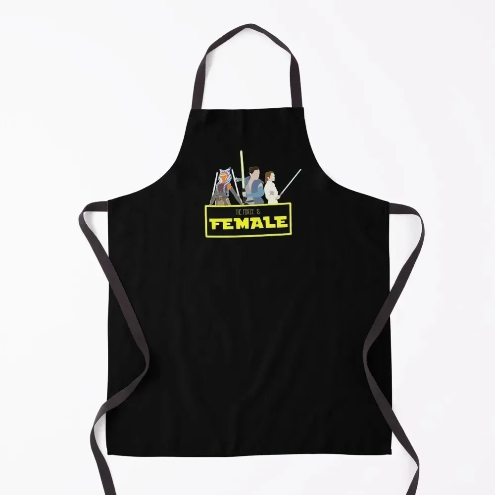 

The Force is Female Apron House Things For Home And Kitchen Kitchen For Man Women Kitchen Apron