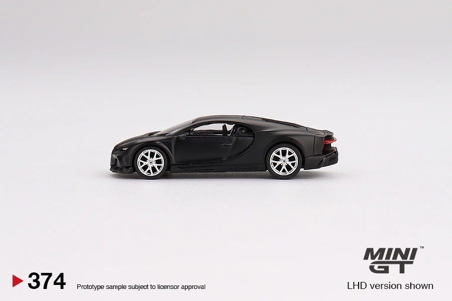 

MINI GT 1:64 Bugatti Chiron Super Sport 300 матовая черная модель автомобиля с ЛВП