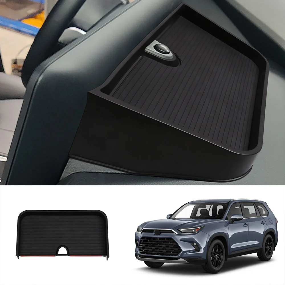 

Silicone Dashboard Rear Storage Box Fit for TOYOTA HIGHLANDER 2024 2025 Car Instrument Storage Box No Noise
