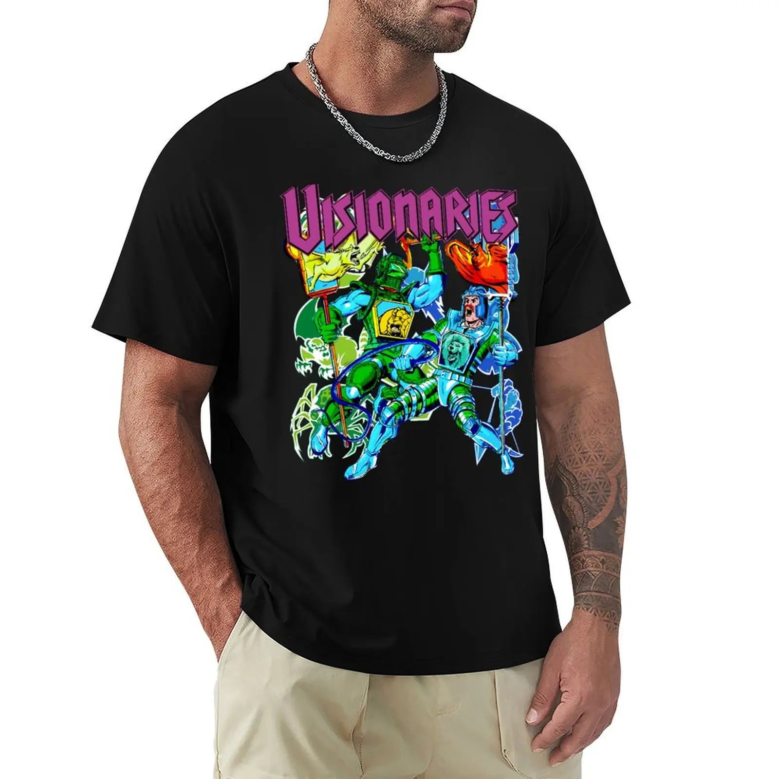 

Visionaries T-Shirt plus size tops aesthetic clothes funnys graphic tees for men