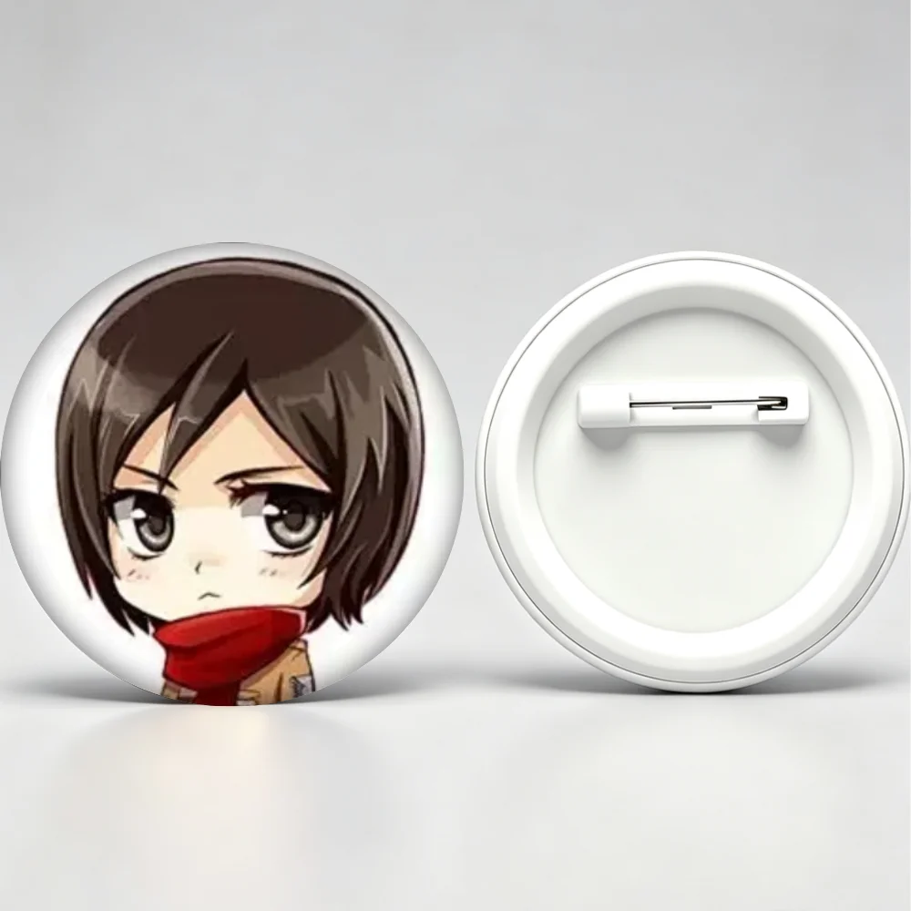 Attack on Titan Pins,Anime Character Mikasa Ackerman Badge,Handmade Brooches,Breastpin for Backpack Clothes Gifts