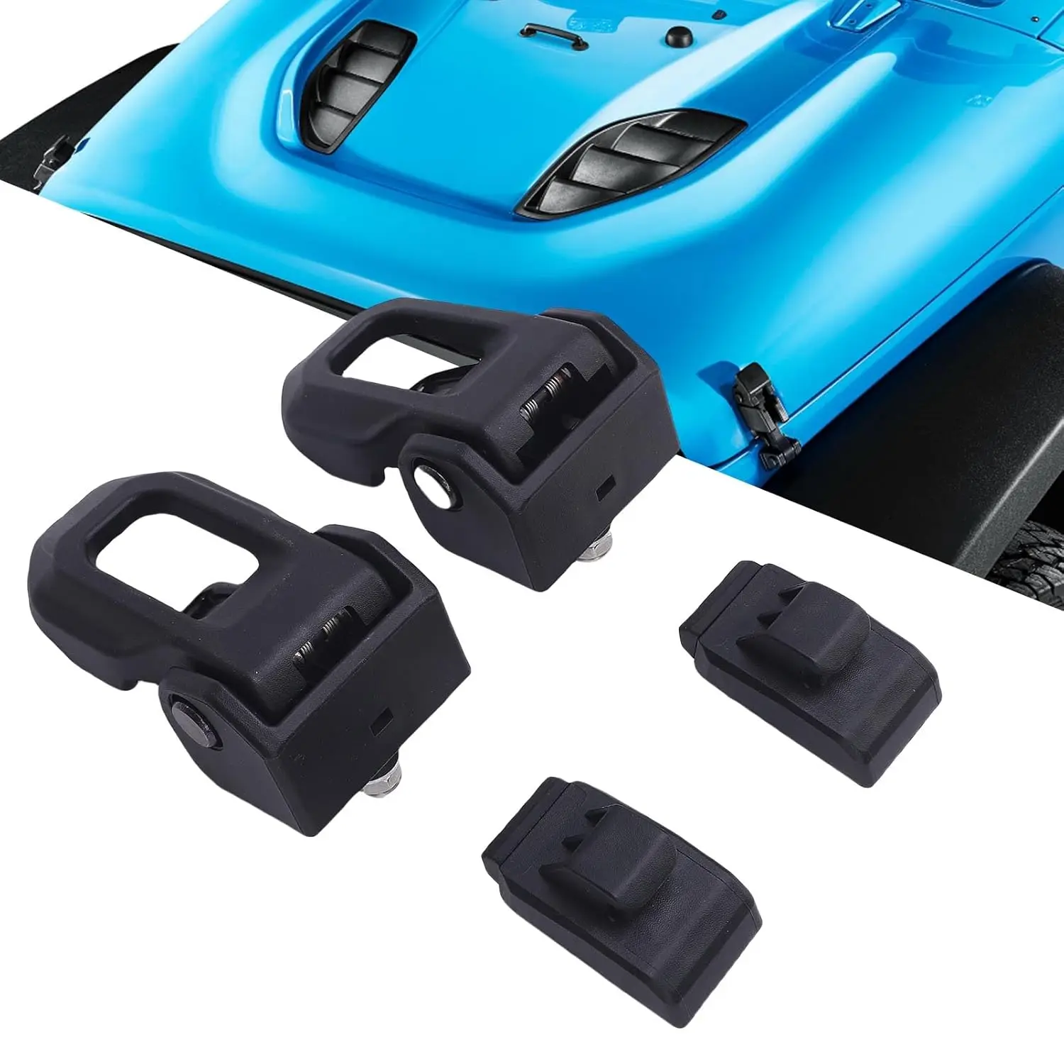 Hood Latches Catch Kit 68240952AD 68240952AA AB AC and 68240951AA Hoods Latch Lock Replacement for JK JL 2007-2020