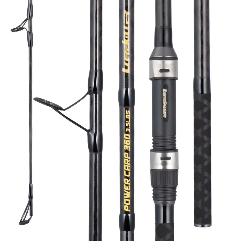 LUREKILLER  High Carbon Fiber K Guide  3-Section Carp Rod 3.6M 3.9M  Slow Travel Fishing Rods Ocean Boat Fishing