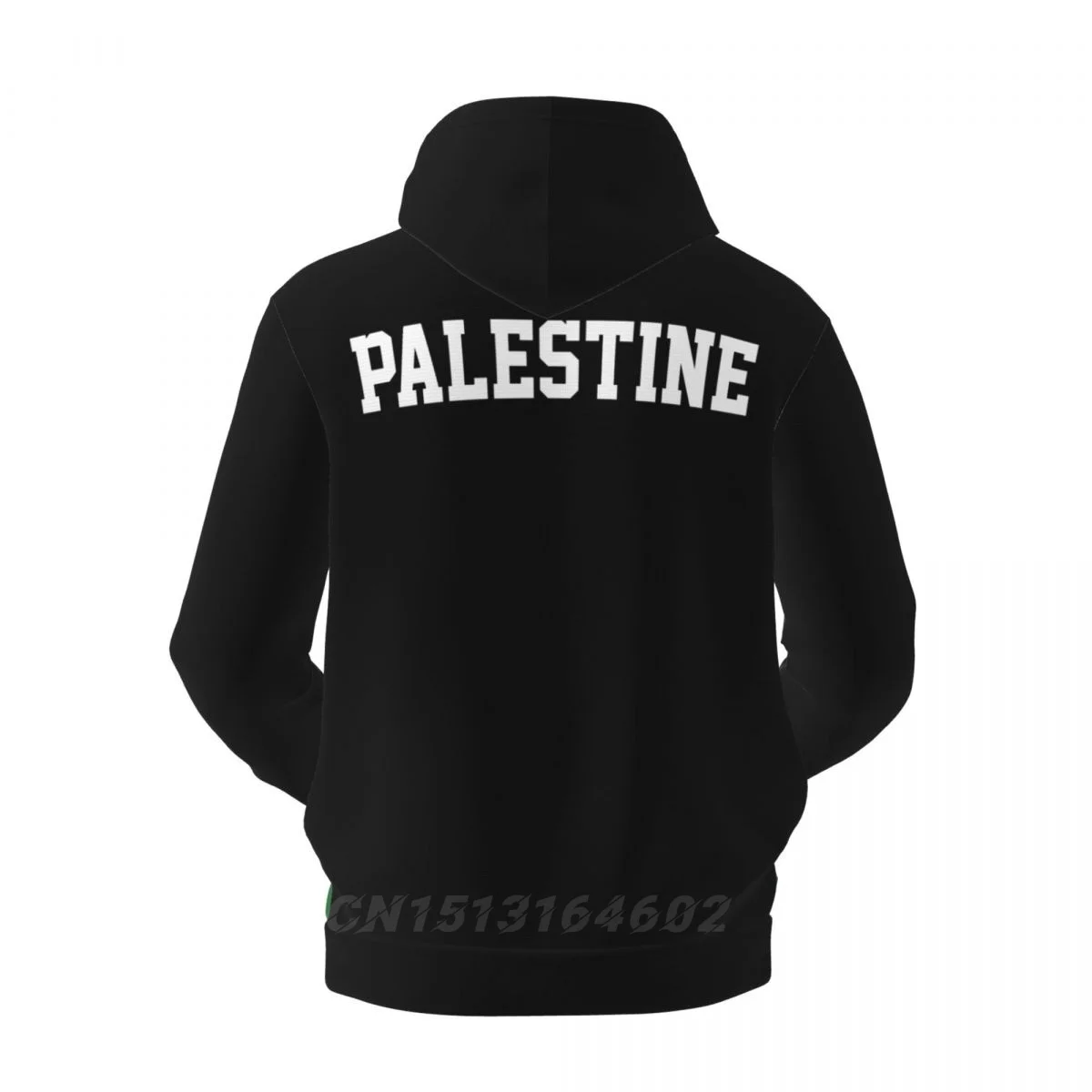شتاء دافئ فلسطين العلم 3D الصوف هوديي مع جيب البلوز هود الرجال النساء للجنسين الهيب هوب نمط البلوز