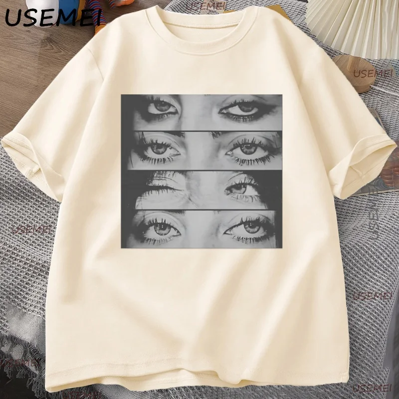 

Artistic Eye Collage T-shirt Men Women Heavy Cotton Tshirt Casual Short Sleeve Graphic Tshirt Trendy Unisex Y2k Clothes Tees
