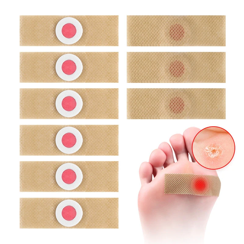 Patch médico para Foot Care, Remoção de gesso, Corn Removal Pads, curativos Patches, Calos Remover, Calosidade Detox, Summer Tools, 6PCs