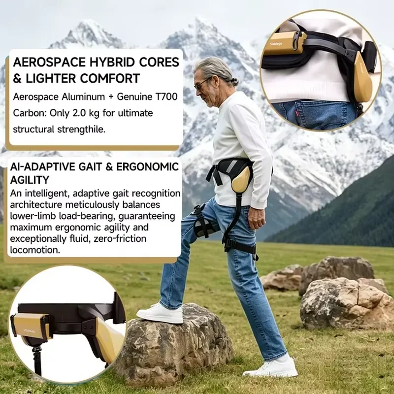Conquer Every Peak with the Stablego Foldable Carbon Fiber Exoskeleton