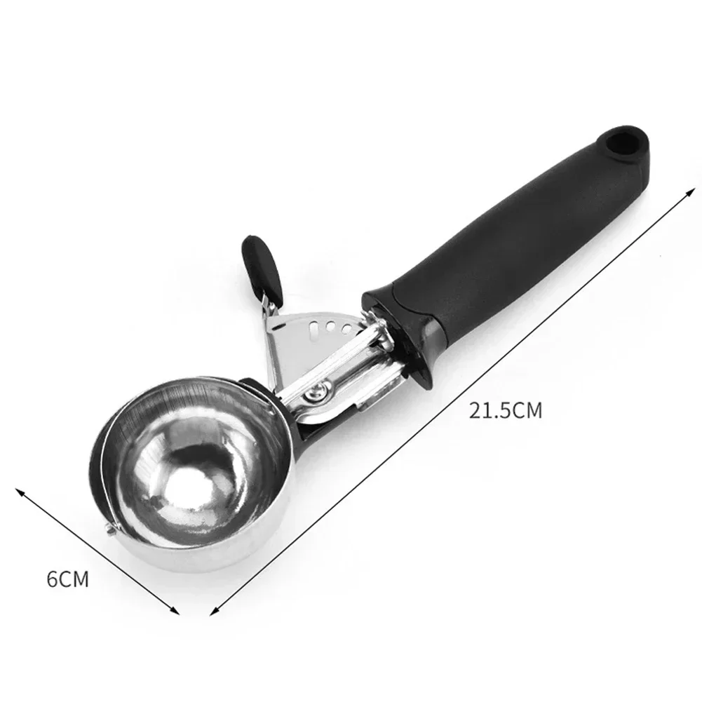 Stainless Steel Ice Cream Spoon Cookie Scoop Watermelon Fruit Baller Ice Ball Maker Summer Ice Cream Scoops Kitchen Tools