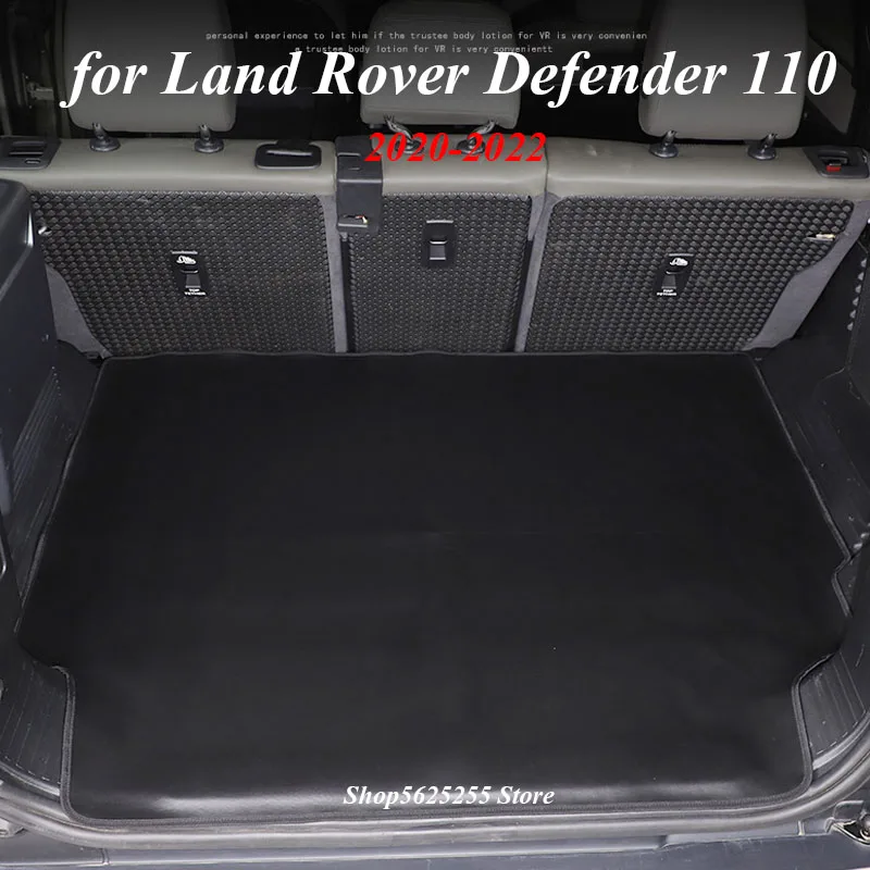 Leather Car Trunk Mat Protection For Land Rover Defender 110 2020 2021 2022 Accessories Cargo Liner Cover Anti-dirty Waterproof