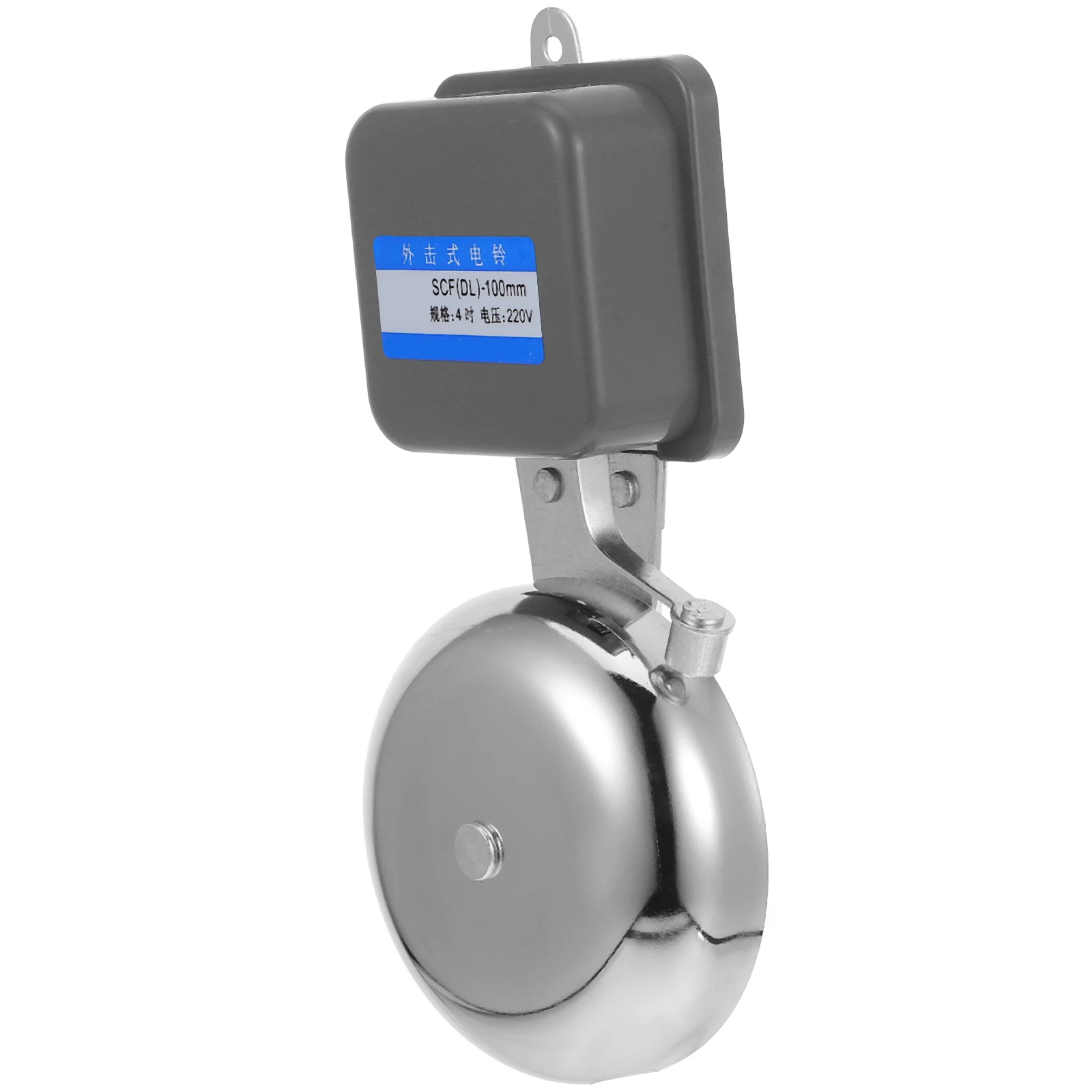 Chrome Plated Cast Iron Loud Electric Bell Automatic Ringing Factory School Doorbell Alarm Signal Bell Chime Alarm