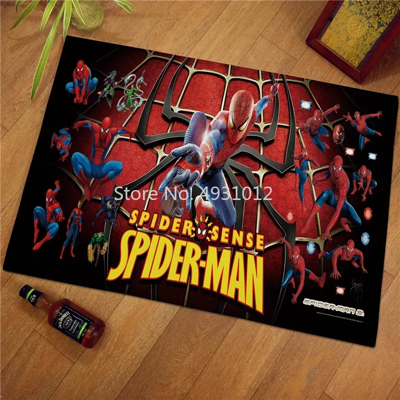 أنيمي معركة بطل قفزة سبايدرمان البساط للطفل أطفال غرفة نوم غرفة المعيشة السجاد سجادة ضد الإنزلاق ديكور أرضية المنزل #2